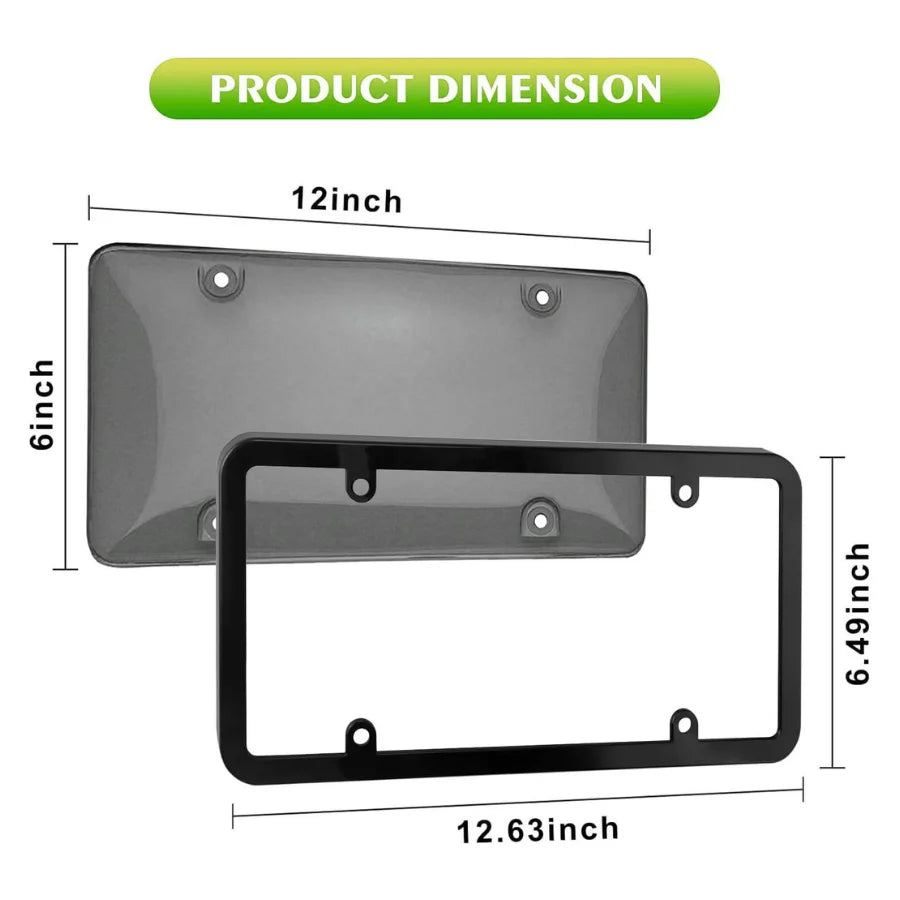 License Plates Cover with Frame