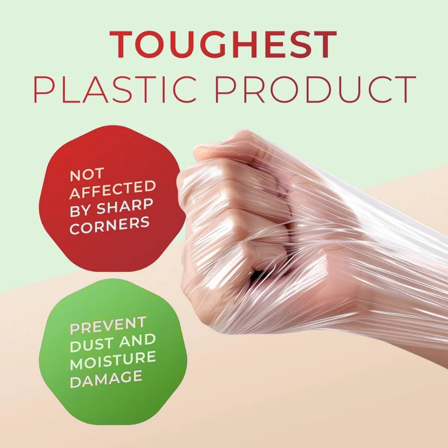 Plastic Stretch Handle Roll-Pack of 10