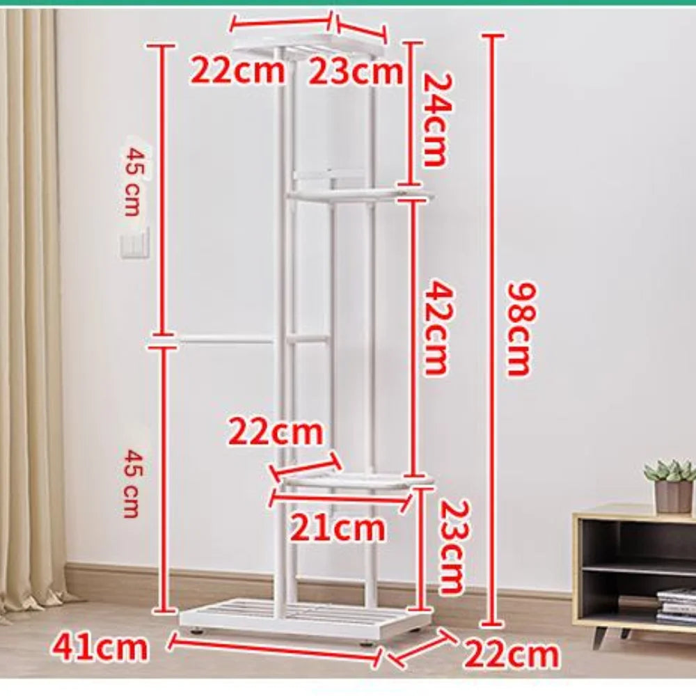 Metal 5 & 7 Potted Plant Stand Multiple Flower Pot Holder